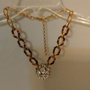 Rhinestone vintage costume jewelry necklace